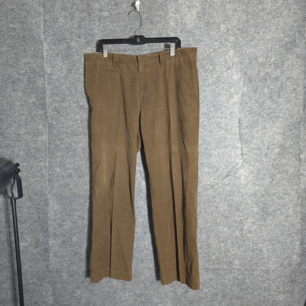 NSF Corduroy Pants Womens 36 Brown Straight Leg Cotton Trousers Mid Rise Casual